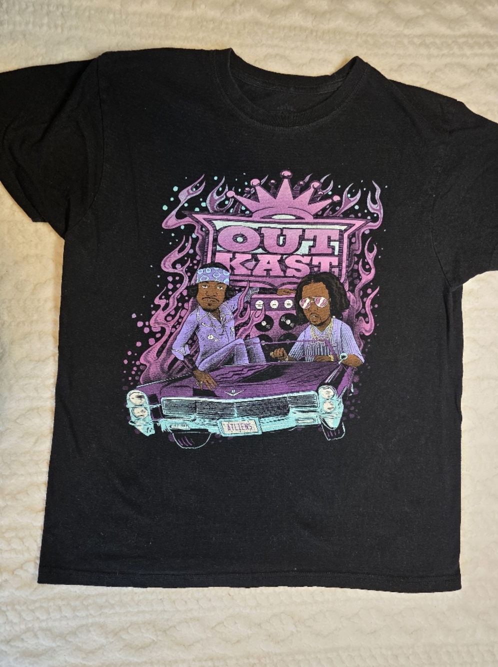 Outkast ATLiens Graphic Tee Black Rap Hip Hop Shirt Size L